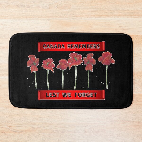 Item preview, Canada Remembers Lest We Forget Hand Drawn Poppy Line Drawing Canadian Remembrance Day designed and sold by H3designs.