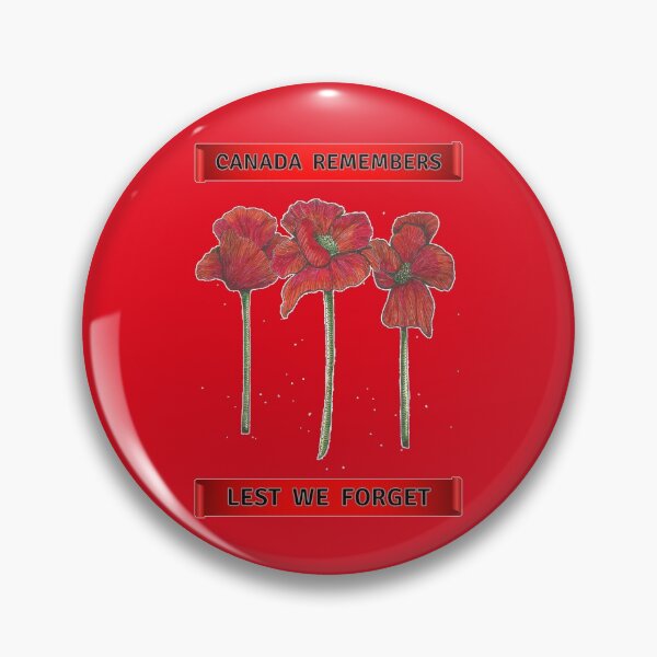 Item preview, Canada Remembers Lest We Forget Hand Drawn Poppy Line Drawing Canadian Remembrance Day designed and sold by H3designs.