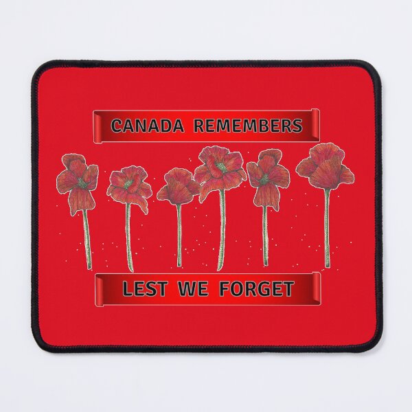 Item preview, Canada Remembers Lest We Forget Hand Drawn Poppy Line Drawing Canadian Remembrance Day designed and sold by H3designs.