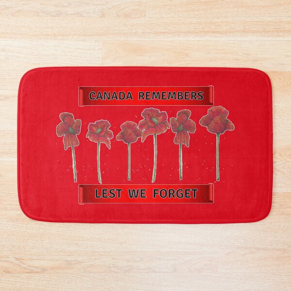 Item preview, Canada Remembers Lest We Forget Hand Drawn Poppy Line Drawing Canadian Remembrance Day designed and sold by H3designs.