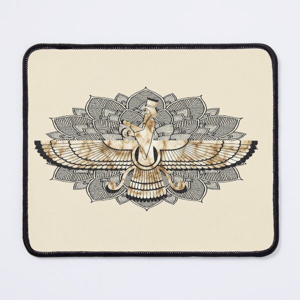 Item preview, Zoroastrian - Zaroaster - Farohar - Farvahar - beige stone designed and sold by hasbeenz.