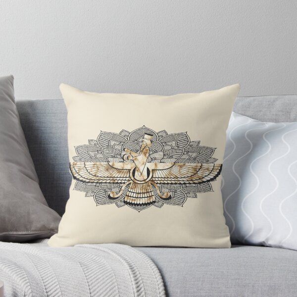 Item preview, Zoroastrian - Zaroaster - Farohar - Farvahar - beige stone designed and sold by hasbeenz.