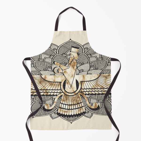 Item preview, Zoroastrian - Zaroaster - Farohar - Farvahar - beige stone designed and sold by hasbeenz.