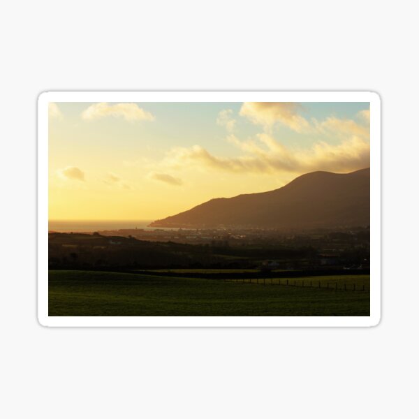Sunrise Over Newcastle, County Down, Northern Ireland Sticker