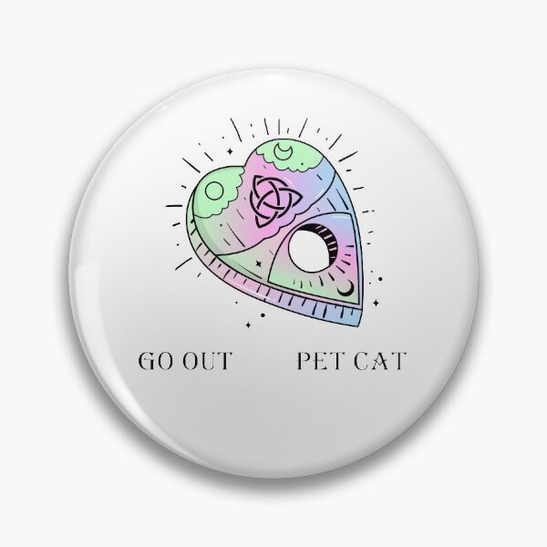 Item preview, Cute Pastel Goth Ouija Planchette - Pet Cat designed and sold by SpookyCupcake.