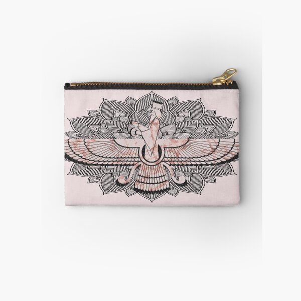 Item preview, Zoroastrian - Zaroaster - Farohar - Farvahar - rose stone designed and sold by hasbeenz.
