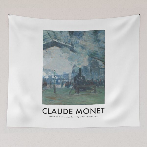 Item preview, Claude Monet - Arrival of the Normandy Train, Gare Saint-Lazare designed and sold by ind3finite.