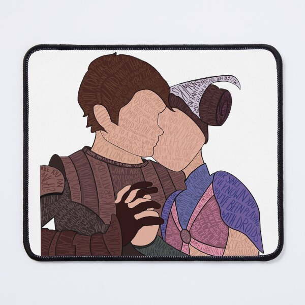 Vista previa del artículo con la obra «Anakin y Padme», diseñado y vendido por HeyItsArtsy.