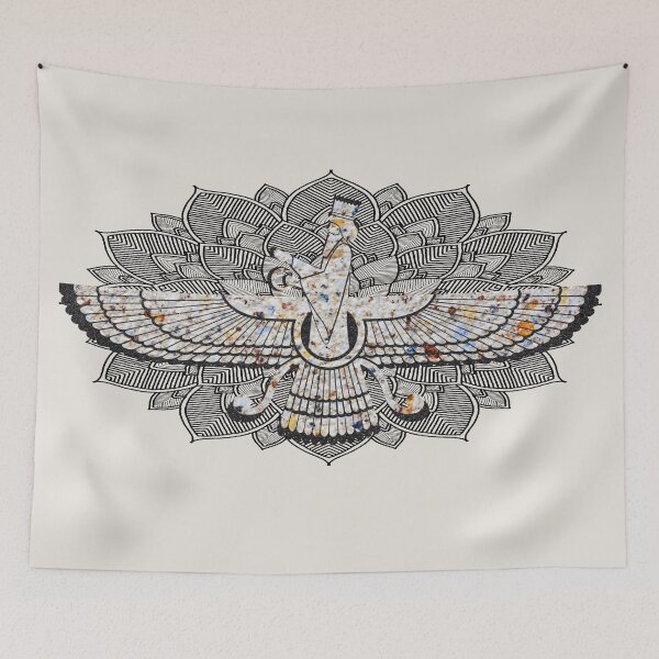 Item preview, Zoroastrian - Zaroaster - Farohar - Farvahar - multi color designed and sold by hasbeenz.