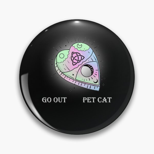 Item preview, Cute Pastel Goth Ouija Planchette - Pet Cat White Text designed and sold by SpookyCupcake.