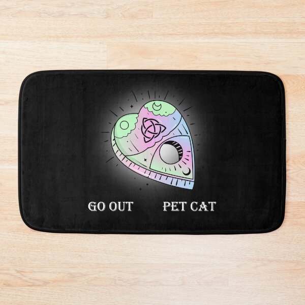 Item preview, Cute Pastel Goth Ouija Planchette - Pet Cat White Text designed and sold by SpookyCupcake.