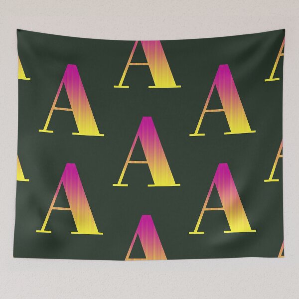 Item preview, Alphabet digital design at "A" letter with the illustrator gradient tool  designed and sold by Trianglegreen.