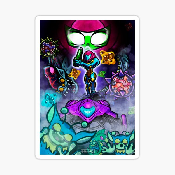 Metroid Fusion Illustration Sticker For Sale By Naitor5 Redbubble 0193