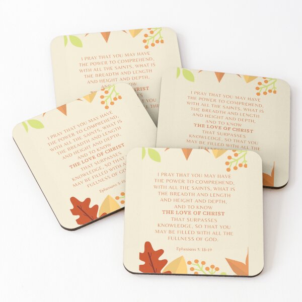 Item preview, A quote of the scripture passage: Ephesians 3:18-19 designed and sold by CheekyGrace.