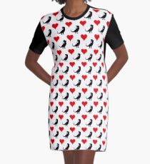 Vestido camiseta Amo los dinosaurios (pequeño)