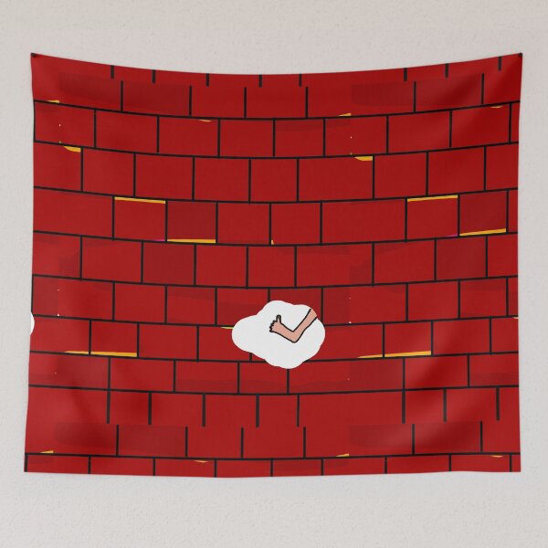 Item preview, Brick wall - someone is walking barefoot  designed and sold by MacaMacaMaca.