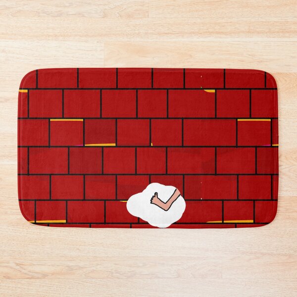 Item preview, Brick wall - someone is walking barefoot  designed and sold by MacaMacaMaca.