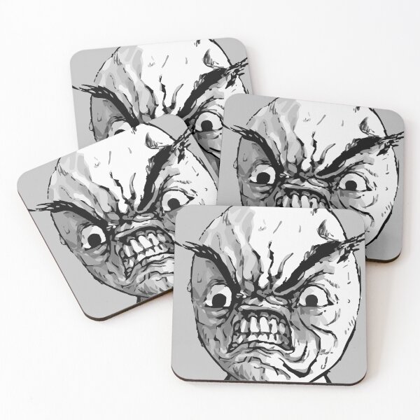 Item preview, Rage comic internet meme Anger, jerky, comics, face, vertebrate, print, halloween, holiday, family, kids, joy, fear, horror. designed and sold by Senior-Kuzmin.