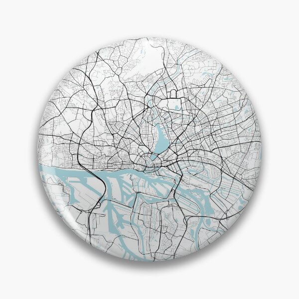 Item preview, Hamburg City Map of Germany - Circle designed and sold by deMAP.