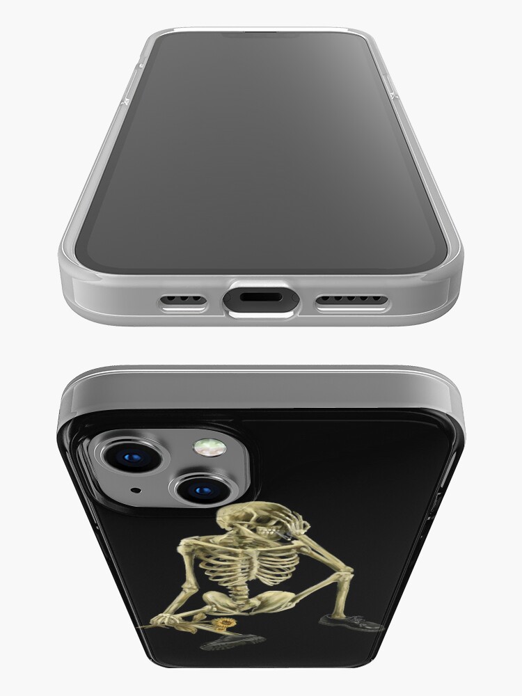 Discover Vincent Van Gogh’s “Skull of a Skeleton with Burning Cigarette“ With Doc Martens, Sunflower iPhone Case
