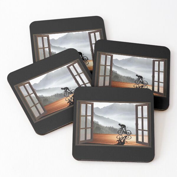 Item preview, Mountain Bike Mtb - Mountain Biking Mtb - Mountain Biker Window  designed and sold by SockaArt1.