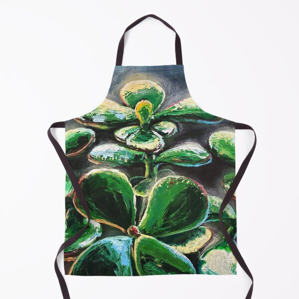 Item preview, Jade Plant Palette Knife Painting designed and sold by Daniel Swain Creations.