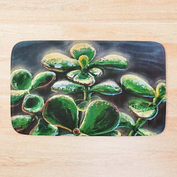 Item preview, Jade Plant Palette Knife Painting designed and sold by Daniel Swain Creations.
