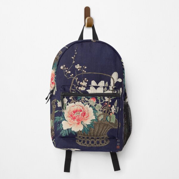 Item preview, Japanese bamboo flower basket by Ohara Koson. designed and sold by mycloudzdesign.