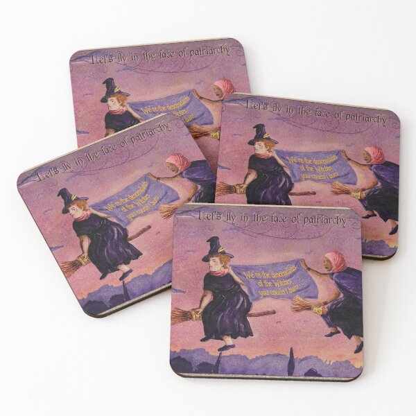 Item preview, Let's fly in the face of Patriarchy - Witches & Feminism designed and sold by Loki Propagandart.