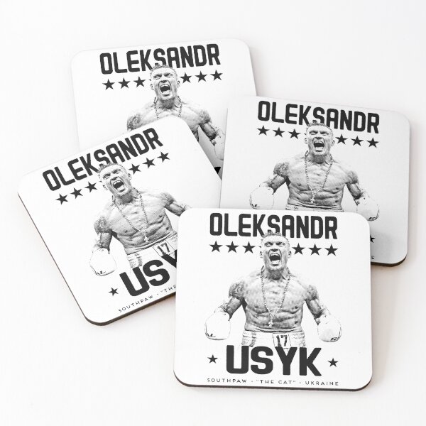 Item preview, Oleksandr "The Cat" Usyk vintage boxing poster designed and sold by gerardgraphics.