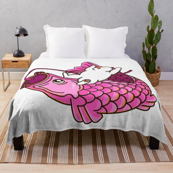 Item preview, Cat and Pink Koinobori designed and sold by Kimprut.