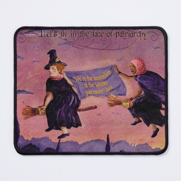 Item preview, Let's fly in the face of Patriarchy - Witches & Feminism designed and sold by Loki Propagandart.