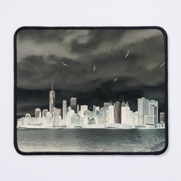 Item preview, atmospheric Manhattan skyline, black and white photography for architects designed and sold by Mauswohn.
