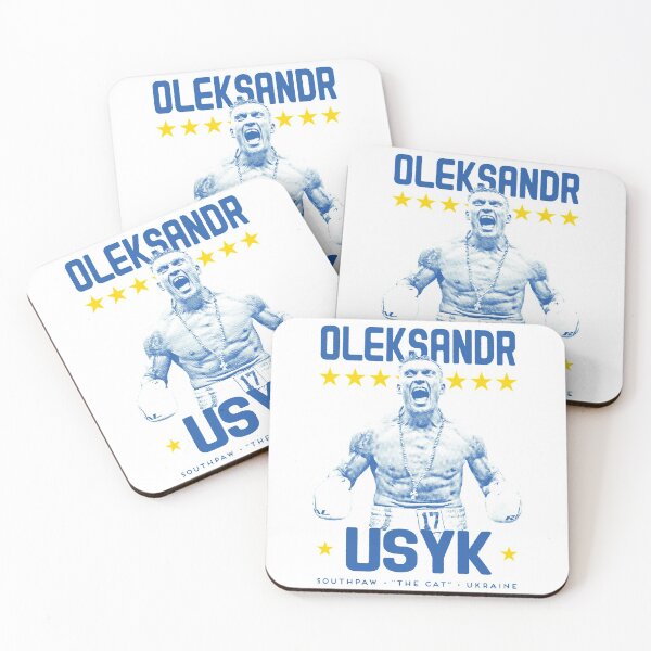Item preview, Oleksandr "The Cat" Usyk vintage boxing poster designed and sold by gerardgraphics.
