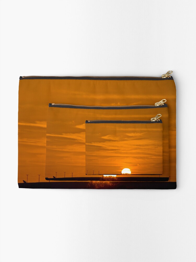 Alternate view of Marree Sunset - South Australia Zipper Pouch