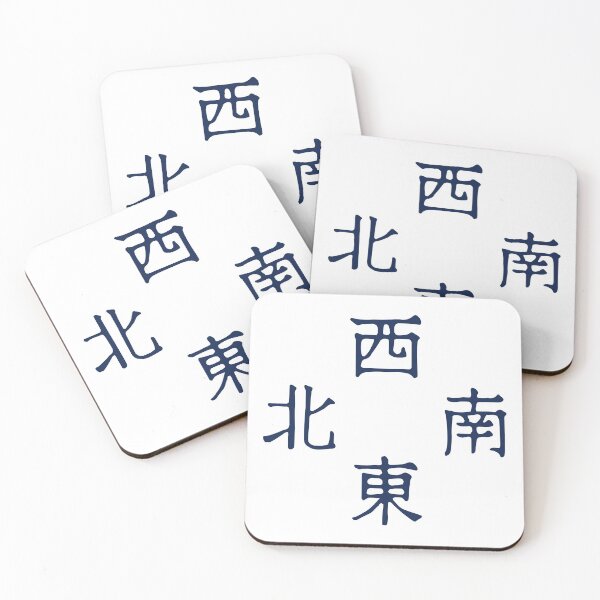 Item preview, It's Mahjong Time - Direction Winds Tile Indicator Guide v4 designed and sold by teeworthy.