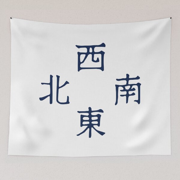 Item preview, It's Mahjong Time - Direction Winds Tile Indicator Guide v4 designed and sold by teeworthy.
