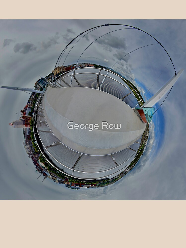 Peace Bridge Panorama - River Foyle, Derry by VeryIreland