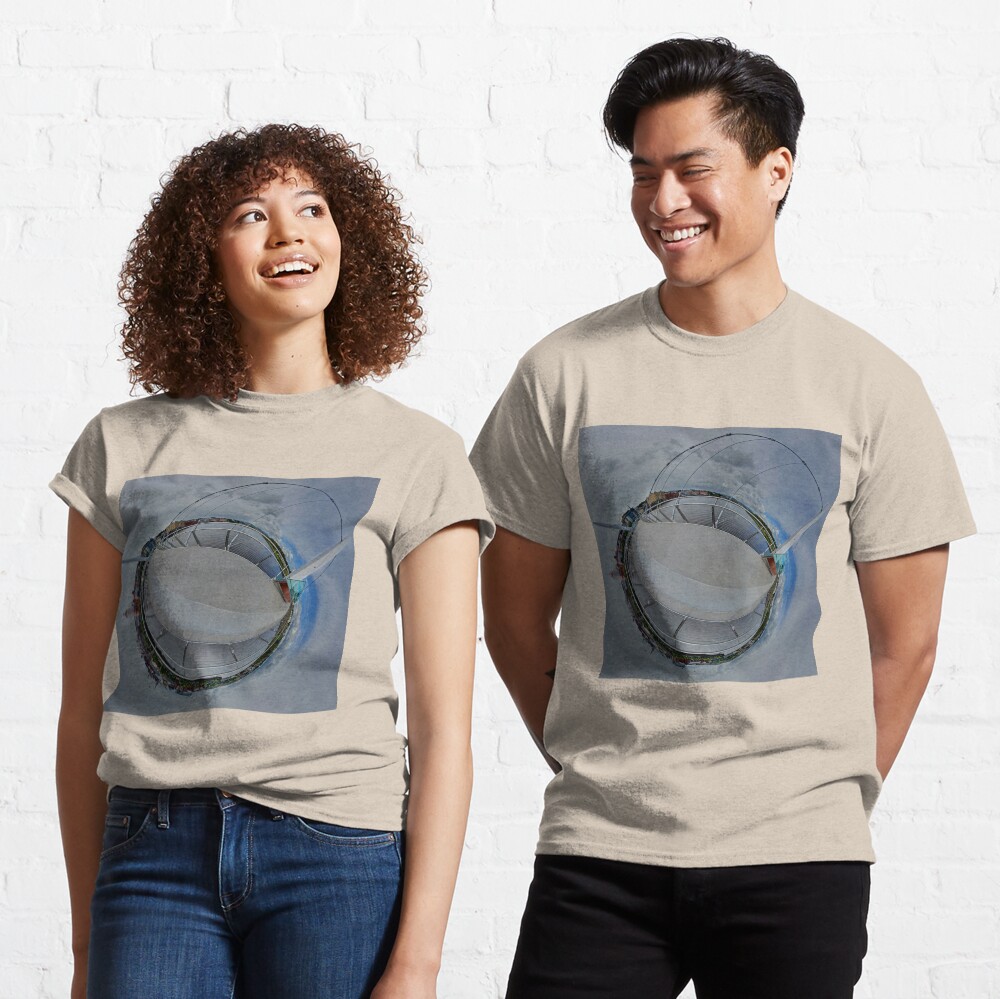 Peace Bridge Panorama - River Foyle, Derry Classic T-Shirt
