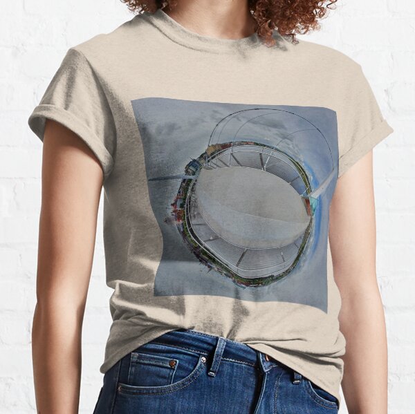 Peace Bridge Panorama - River Foyle, Derry Classic T-Shirt