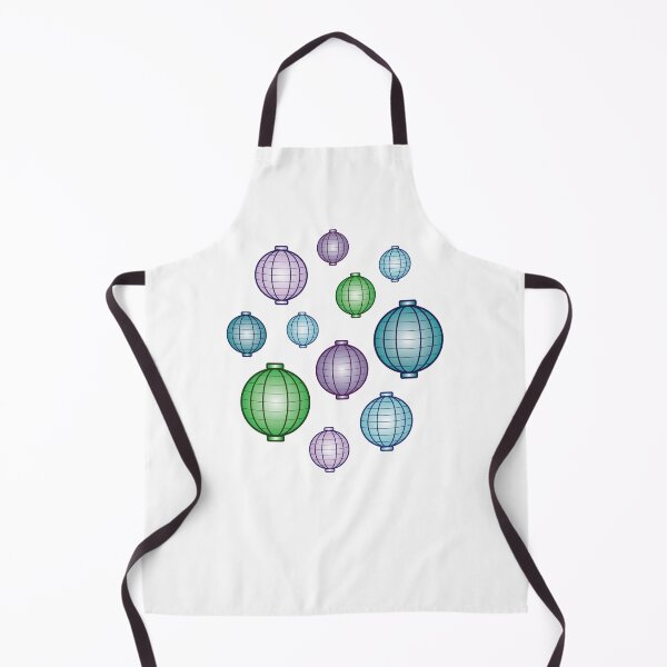 Item preview, Lanterns | Mid Autumn Festival | Green Purple Blue | White designed and sold by Wintre2.