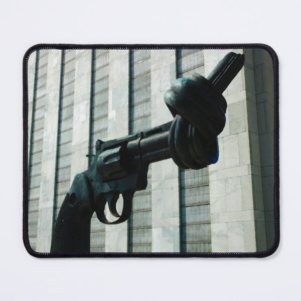 Item preview, Twisted Handgun at the United Nations (Painted) designed and sold by Blackadder Photography.