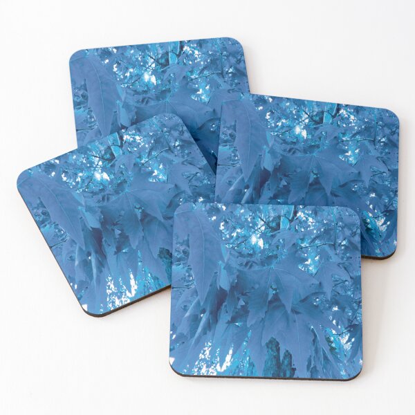 Item preview, light blue leaves texture designed and sold by Abharan.