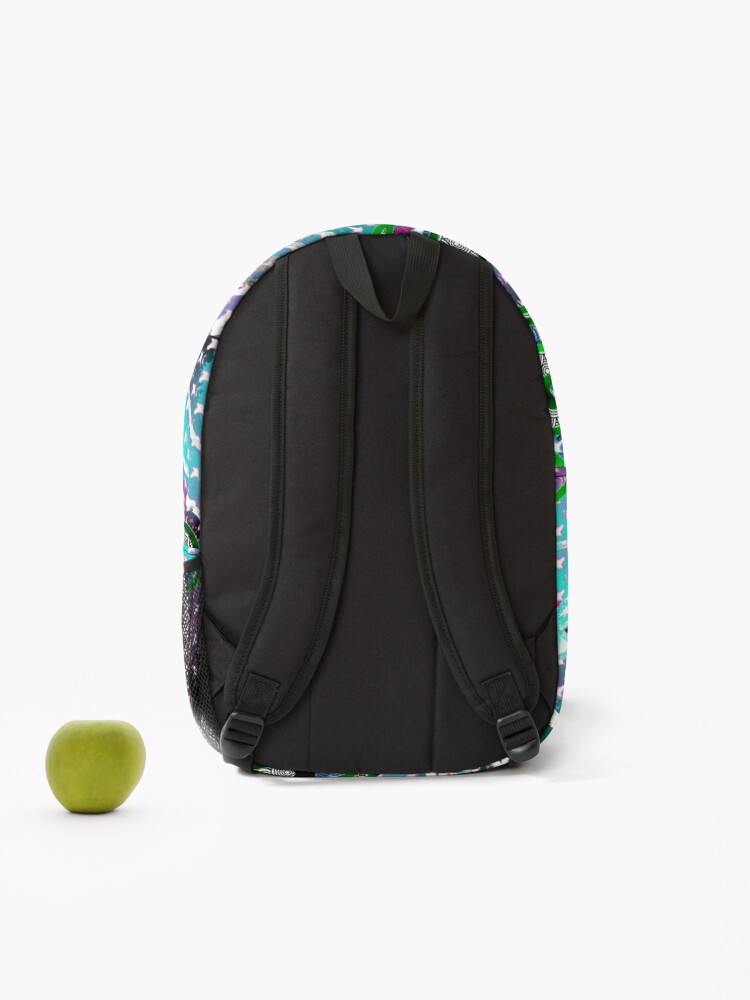 Thumbnail 2 of 3, Backpack, Butterfly pattern texture designed and sold by Rytespot.