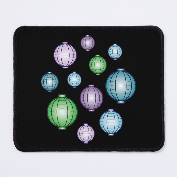 Item preview, Lanterns | Mid Autumn Festival | Green Purple Blue | Black designed and sold by Wintre2.