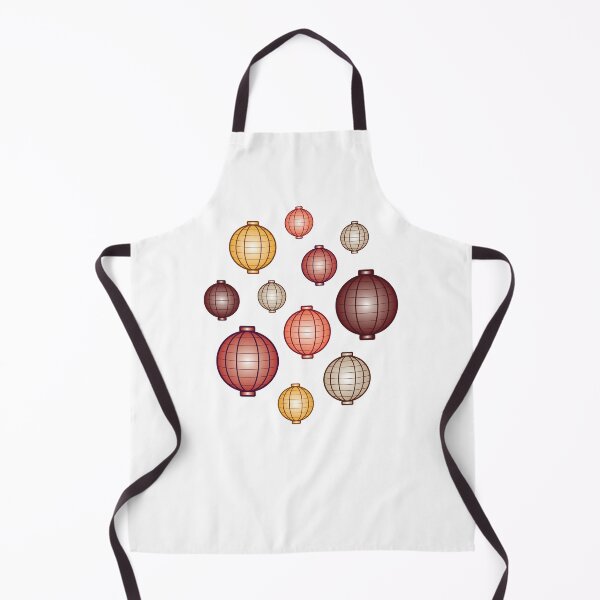 Item preview, Lanterns | Mid Autumn Festival | Maroon Orange Gray | White designed and sold by Wintre2.