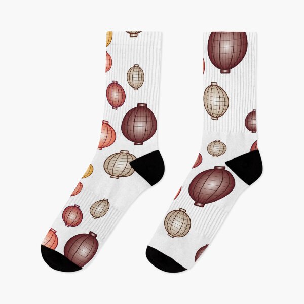 Item preview, Lanterns | Mid Autumn Festival | Maroon Orange Gray | White designed and sold by Wintre2.
