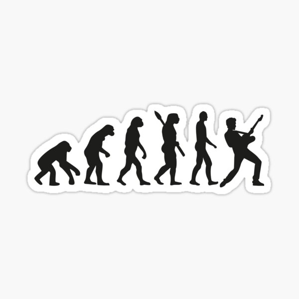 Artikel-Vorschau von Gitarrist Evolution Musikmusiker, designt und verkauft von headpossum.