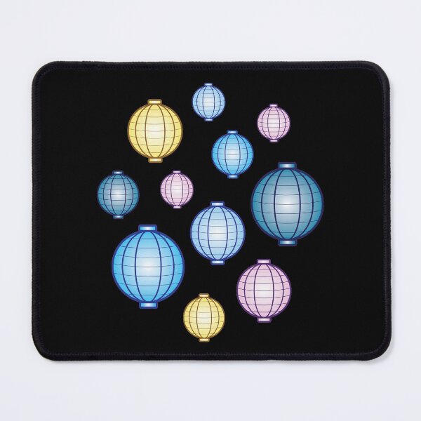 Item preview, Lanterns | Mid Autumn Festival | Blue Yellow Pink | Black designed and sold by Wintre2.