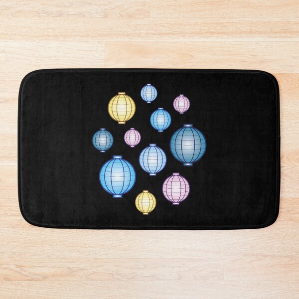 Item preview, Lanterns | Mid Autumn Festival | Blue Yellow Pink | Black designed and sold by Wintre2.